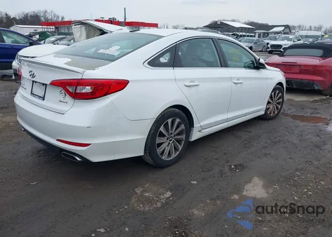 2015 Hyundai Sonata Sport z USA, uszkodzony, nr VIN 5NPE34AF8FH100429